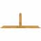 Ekena Millwork Portland Rough Sawn Timber Gable Bracket, Western Red Cedar, 96"W x 36"H x 4"D x 6"F, 9/12 Pitch GBW096X36X0406POR00RWR - alternate 1